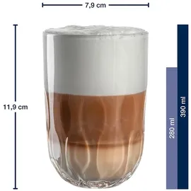 LEONARDO GOCCE Latte Macchiato Glas 0,39 l 6-tlg.