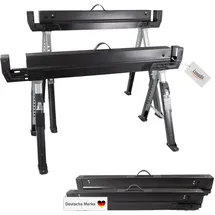 Lemodo Arbeitsbock 2er Set Stahl schwarz höhenverstellbar