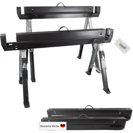 Lemodo Arbeitsbock 2er Set Stahl schwarz höhenverstellbar