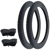 Citomerx Reifen Schlauch Satz 2 1/4 x 17, 2.25 x 17 Zoll für Hercules Mofa, Moped, Mokick, Zündapp, Simson, Honda, Puch, Kreidler