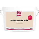 derendo Fühl Dich Wohl Deine Farbe beige, matte Wandfarbe beige, hohe Deckkraft, verschiedene Beigetöne zur Auswahl (5L, Ahornholz)