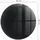 Tulup Glasbodenplatte Rund 60 x 60 x 0,4 cm Schwarz