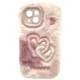 Realpower iPhone 15 Handyhülle weiss/rosa