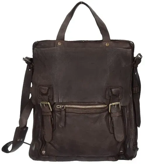 Harold's Submarine Handtasche Leder 31 cm  braun