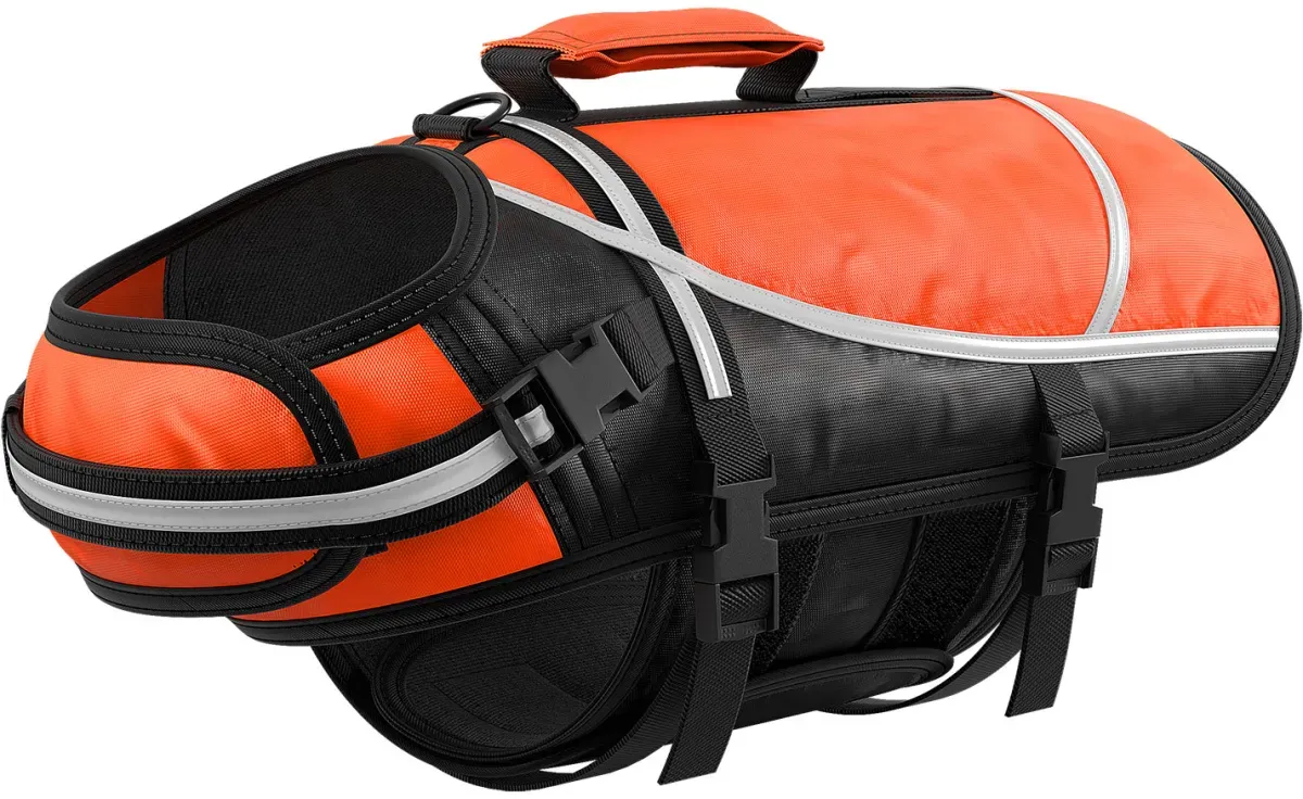 Knuffelwuff Hunde-Schwimmweste Storm mit Griff und Reflektoren