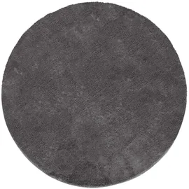 Paco Home Cadiz 630 Kurzflorteppich Ø 120 cm anthrazit 