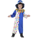 MICA Kostüm Kostüm - Kleiner Clown - für Kinder - 2-teilig - verschiedene Größen 9 blau
