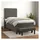 vidaXL Boxspringbett 100 x 200 cm Dunkelgrau