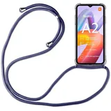Handykette für Xiaomi Redmi A2 Handyhülle mit Band Hülle mit Kordel Handy Tasche Blau - Blau