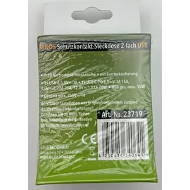 ChiliTec Schuko-Steckdose MILOS Weiß 2 St.