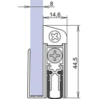 ATHMER Türdichtung Schall-Ex® GS-8 1-407 1-s.L.1083mm Alu.silberf.GLT