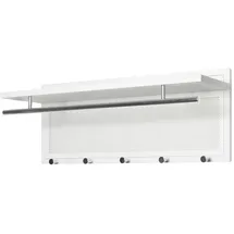 Haku-Möbel Wandgarderobe 75 x 30 x 26 cm Weiß