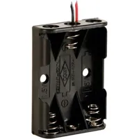 VELLEMAN Batteriehalter für 3 x AAA-Batterie Schwarz