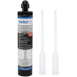 beko Injektionsmörtel-Set: Injektionsmörtel 300 ml + 2 Zwangsmischer