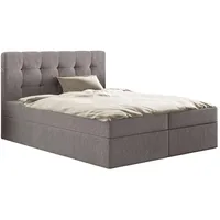 Kaiser möbel Boxspringbett mit matratze und bettkasten, Schlafbett LUDANO