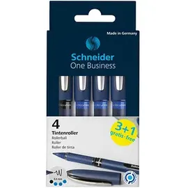 Schneider Tintenroller Basic Blau/Schwarz 0,6 mm 4 St.