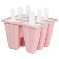 Intirilife Silikon Eisform mit 6 Mulden in Rosa | Gr.: onesize