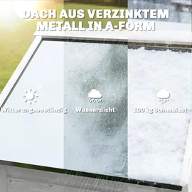 Outsunny Geräteschrank 0,58 x 0,58 m Weiß