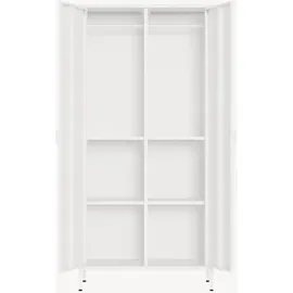 [en.casa] Kleiderschrank Esteli 80 x 170 x 45 cm Weiß