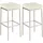 CLP Barhocker Montreal 37 x 80 x 37 cm Kunstleder Edelstahl Creme