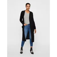 Noisy may Cardigan Langarm Basic Stretch Strick Jacke mit Vordertaschen NMCity Farben:Schwarz,Größe Damen:M