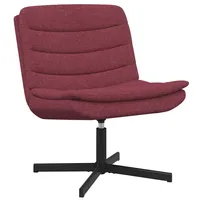 VidaXL Drehstuhl Weinrot Stoff Standard Ergonomisch Drehstuhl