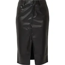 QS Rock Damen Leder-Optik Schwarz 48