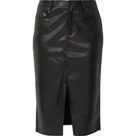 QS Rock Damen Leder-Optik Schwarz 48