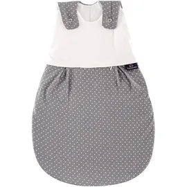 Träumeland Außenschlafsack LIEBMICH Pünktchen grau, 56/62