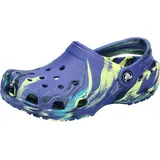Crocs Classic Marbled Clog Navy/Turbo Teal 28