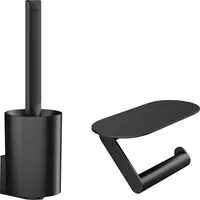 Hansgrohe WallStoris Badaccessoire-Set Schwarz