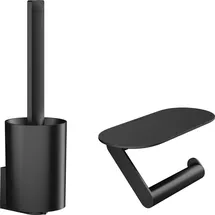 Hansgrohe WallStoris Badaccessoire-Set Schwarz
