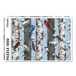 Piatnik Puzzle 5514 - Wintervögel - Puzzle, 1000 Teile, 1000 Puzzleteile bunt