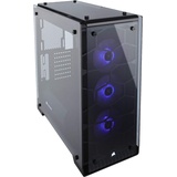 Corsair Crystal 570X RGB PC-Gehäuse (Kompakt Mid-Tower ATX, mit gehärtetem Glas und RGB-Lüftern), RGB LED, Schwarz