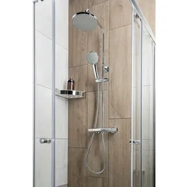 a&n&a aQualine Aqualine LIGA Duschsäule mit Thermostat-Armatur, Chrom - Silber
