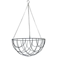 Esschert Design Hanging Basket Metallkorb Ø 40 cm schwarz
