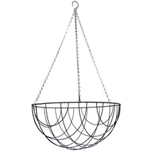 Esschert Design Hanging Basket Metallkorb Ø 40 cm schwarz