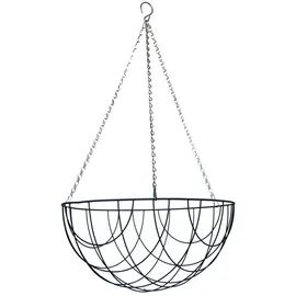 Esschert Design Hanging Basket Metallkorb Ø 40 cm schwarz