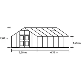 Juliana Gärtner Alu Anthrazit ESG 3 mm 16,20 m2
