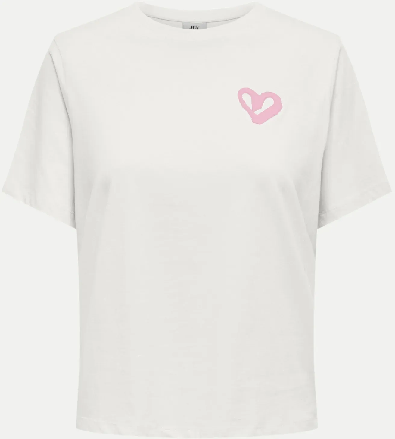 T-shirt mit Herzprint Weiß L