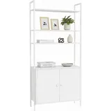 Relaxdays Bücherregal mit Unterschrank 0 x 0 x 0 cm Weiß