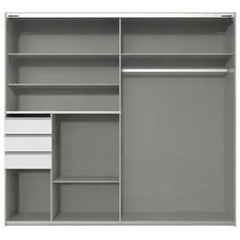 möbel-direkt.de Schwebetürenschrank Bamberg 180 x 198 x 65 cm Weiß
