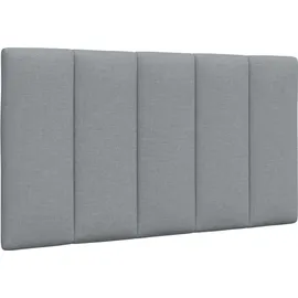 vidaXL Kopfteil-Kissen Hanko Hellgrau 90 cm Stoff