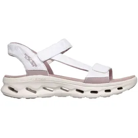 SKECHERS Go Walk Glide-Step 2.0 Sandal Damen Weiß/Rosa 37