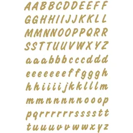 Herma Buchstaben Sticker A-Z selbstklebend gold
