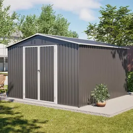 luscriate Gerätehaus 3,11 x 2,40 m Grau
