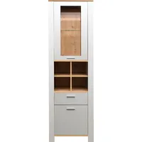 Mäusbacher Standvitrine 63 x 44 x 203 cm Grau