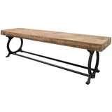 MASSIVMOEBEL24.DE Bank Altholz Mehrfarbig 200 x 40 x 45 cm
