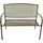 FRG Gartenbank 110 x 88 x 110 cm Dunkelgrau