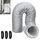 sevengirl AC-Schlauchisolierung PVC Hellgrau 12,7-15cm